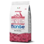 Сухий корм Monge Dog All breeds Puppy & Junior для цуценят всіх порід, яловичина з рисом, 2.5 кг