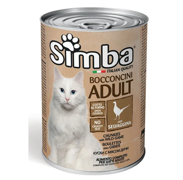 Консервы Simba Cat Wet, для кошек, с дичью, 415 г