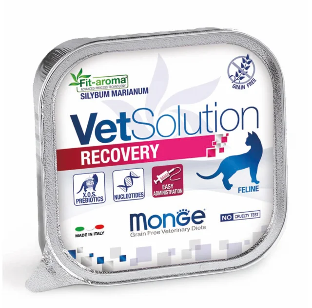 Влажный корм Monge VetSolution Recovery feline для кошек, для восстановления питания во время выздоровления, 100 г