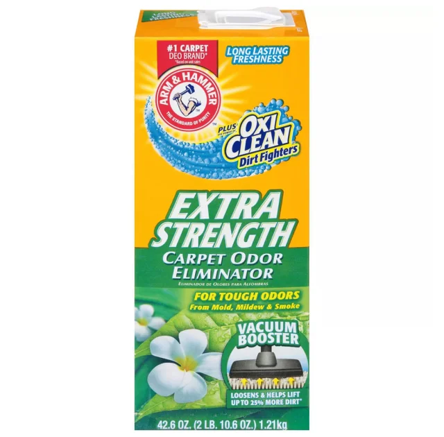 Дезодорант Arm & Hammer для ковров и помещений, в виде порошка, экстра сила, 1.2 кг