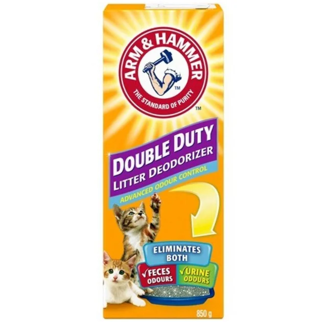 Дезодорант Arm & Hammer для кошачьего туалета в виде порошка, двойная сила, с пищевой содой, 850 г