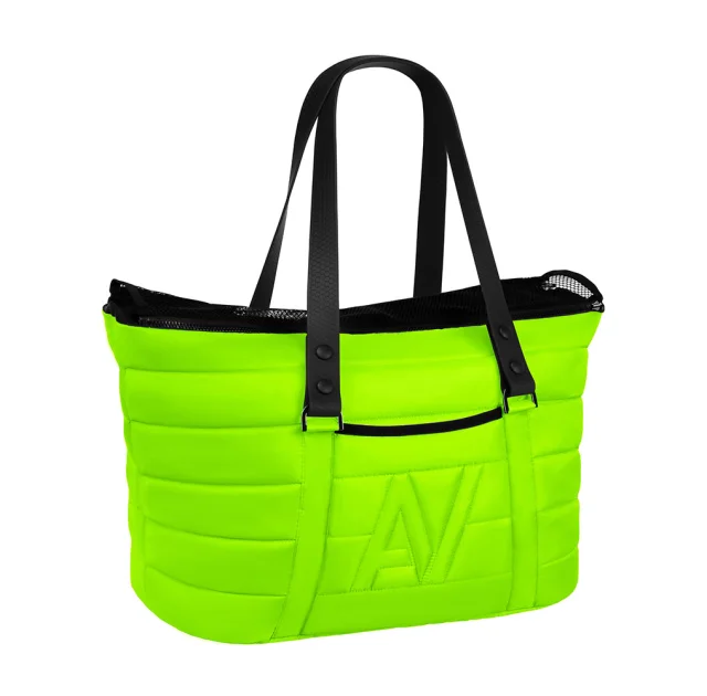 Сумка-переноска AiryVest для кошек и собак мелких пород, нейлон, салатовый, 38×29×21 см