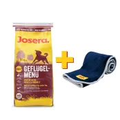 Сухий корм Josera Adult Geflugel для дорослих і активних собак, з м'ясом птиці, 15 кг, плед у подарунок