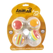 Набір м'ячиків AnimAll Fun Cat для котів, 4 шт
