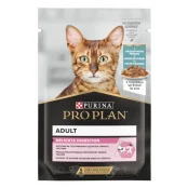 Влажный корм Purina Pro Plan Delicate Nutrisavour для кошек с чувствительным пищеварением, с рыбой, 85 г
