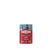 Вологий корм Carnilove Trout для дорослих котів, з фореллю та ехінацеєю, шматочки в соусі, пауч, 85 г