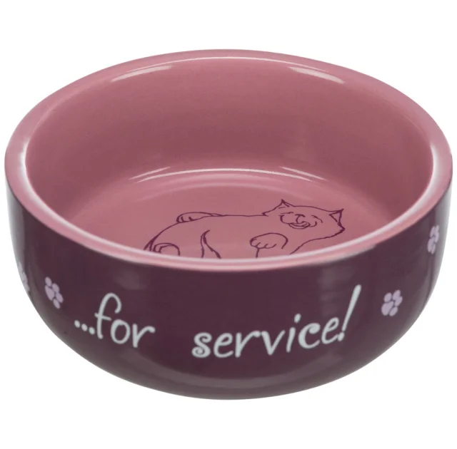 Миска Trixie Thanks for Service для кішок, кераміка, 0,3 л / 11 см