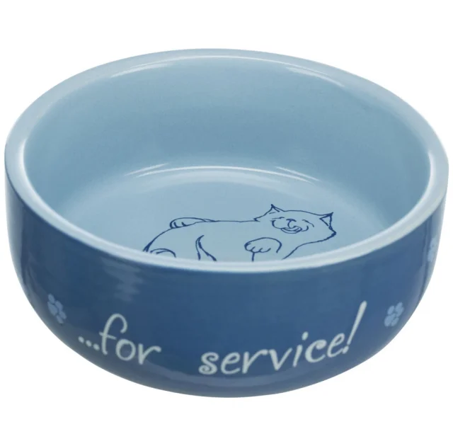 Миска Trixie Thanks for Service для кішок, кераміка, 0,3 л / 11 см