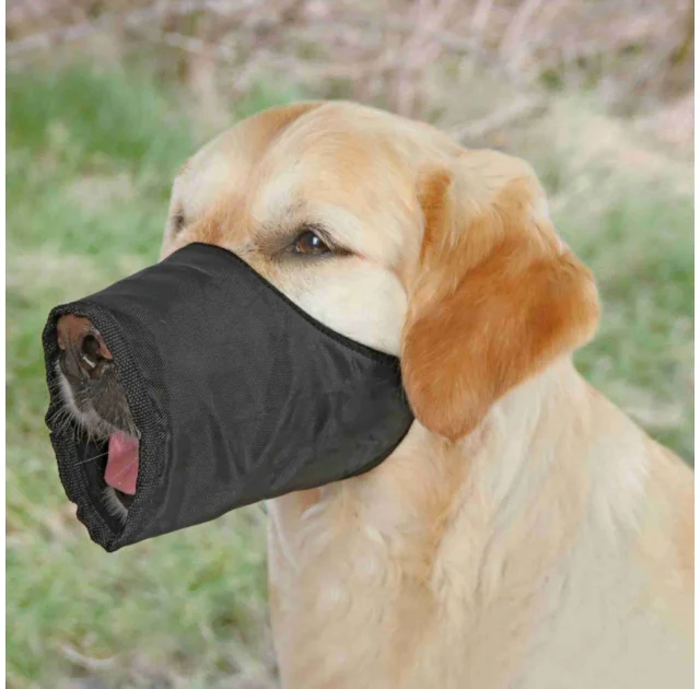 Намордник Trixie для собак, нейлон, черный, 35 см