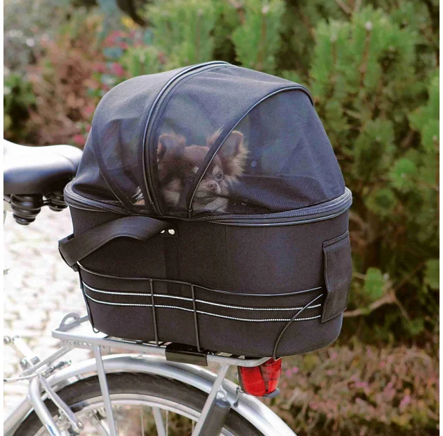 Сумка-перевозка велосипедная Trixie для собак, 29×42×48 см, чёрный