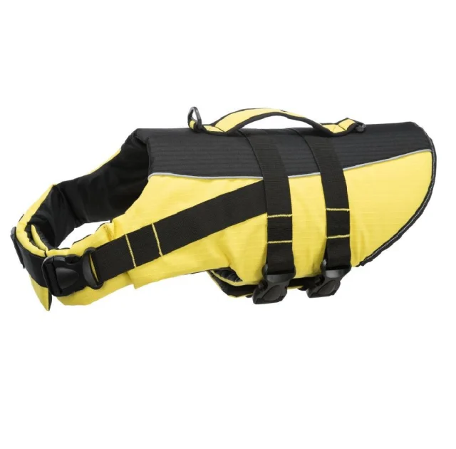 Спасательный жиллет Trixie М для собак, 45 см, желто-черный