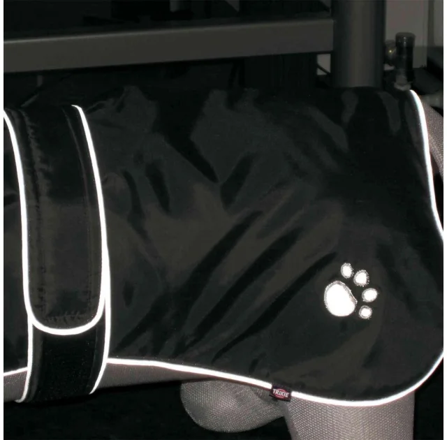 Накидка Trixie - Orleans утепленная со светоотражателем, для собак, 45 см, черный