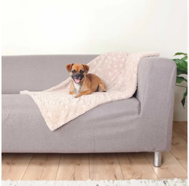 Покривало Trixie Cosy для собак, плюш, бежевий, 100×70 см