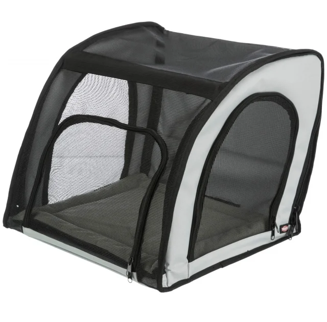 Сумка для автоперевозок Trixie, для собак, серо-чёрный, 44×37×40 см