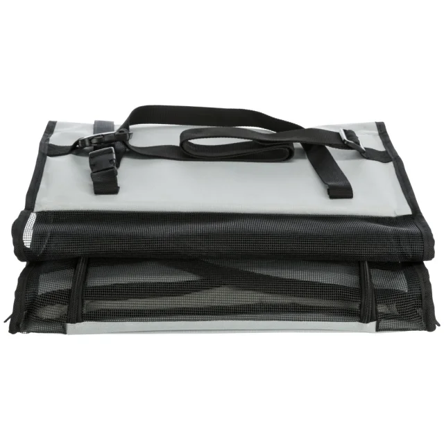 Сумка для автоперевозок Trixie, для собак, серо-чёрный, 44×37×40 см