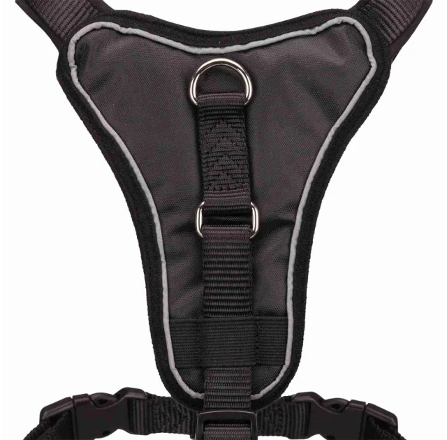 Шлея Trixie Premium Y-Harness для собак, 55-70 см, 20 мм, размер M, черный