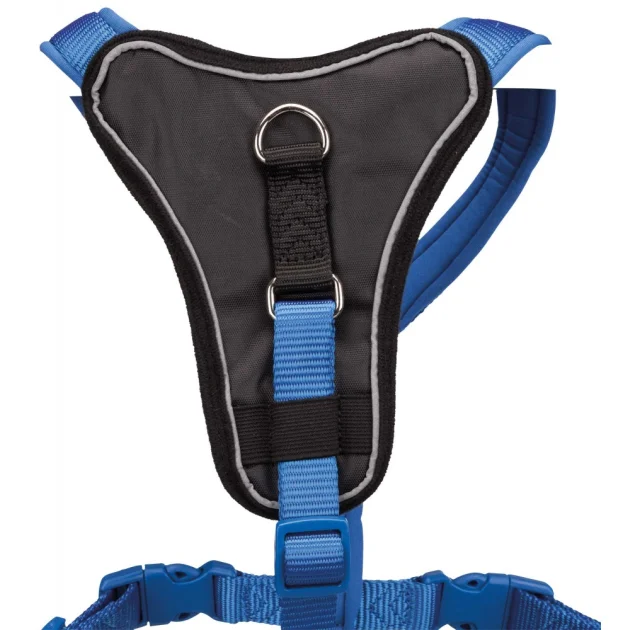 Шлея Trixie Premium Y-Harness для собак, 65-80 см, 20 мм, размер M-L, синий