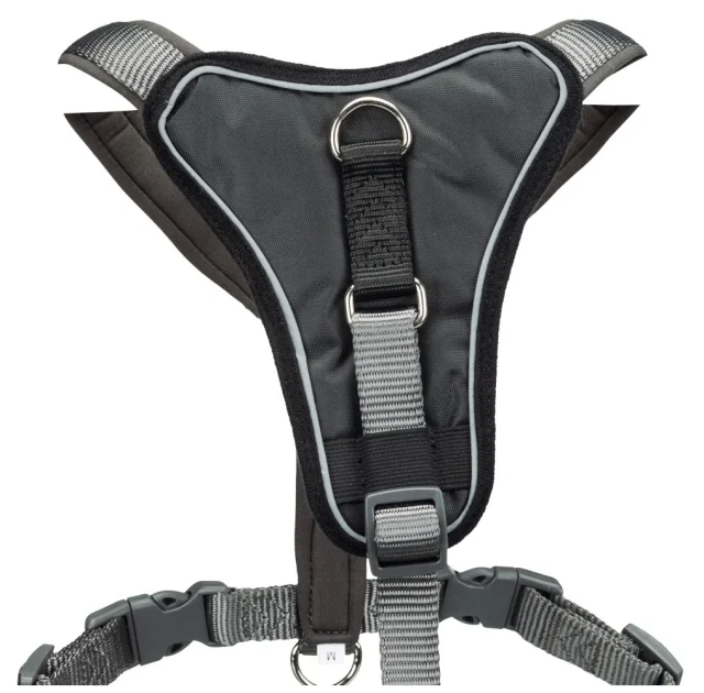 Шлея Trixie Premium Y-Harness для собак, 95-120 см, 25 мм, размер XL-XXL, графит