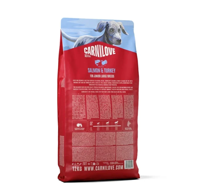 Сухой корм Carnilove Puppy Large Breed Salmon & Turkey, для щенков крупных пород, 12 кг