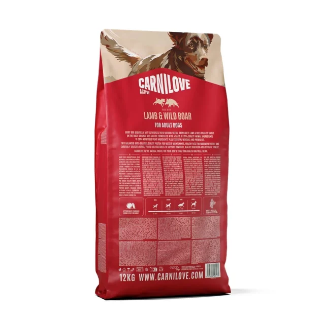Сухой корм Carnilove Adult Lamb & Wild Boar, для собак, 12 кг