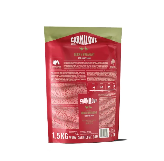 Сухий корм Carnilove Adult Duck & Pheasant, для собак, 1.5 кг