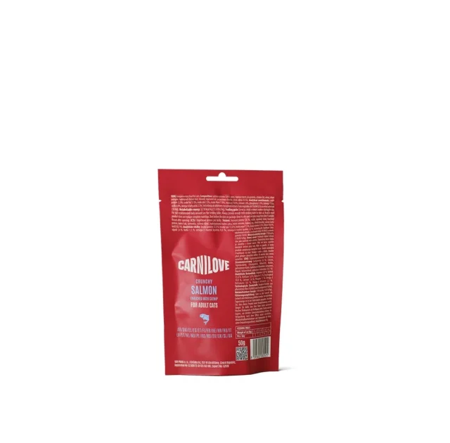 Ласощі Carnilove Cat Crunchy Snack, для кішок, лосось, м'ята, 50 г
