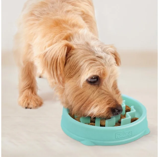 Миска-лабиринт для собак Outward Hound Fun Feeder Волна, малая, мятная, 15.2×2.5 см
