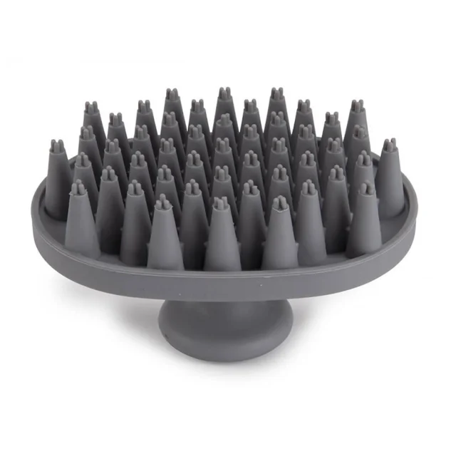 Щітка Dexas Brushbuster для купання собак, світло-сіра