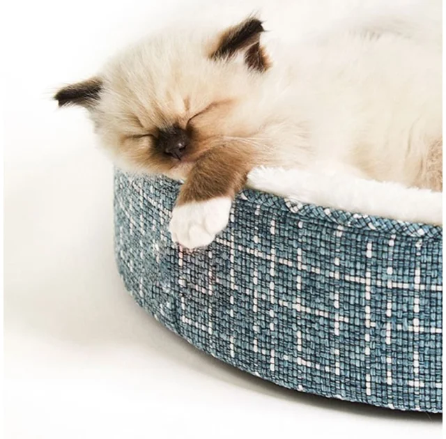 Кровать Petkit Deep Sleep Cat Bed для кошек, синий, 41×41×10 см