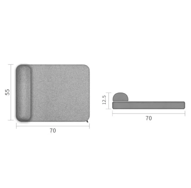 Ліжко Petkit Deep Sleep Pet Mattress M для собак, сірий, 70×55×12.5 см