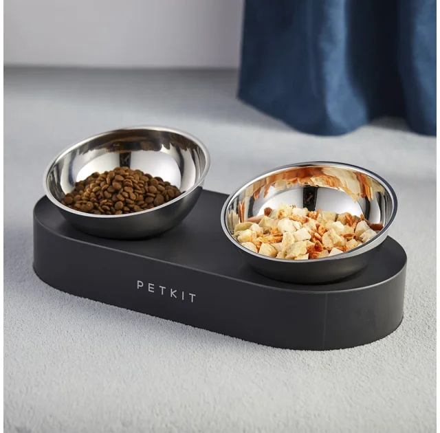 Миски Petkit Fresh Nano Pet Cat One Bowl Stand металеві на підставці, для котів, чорні, 480 мл
