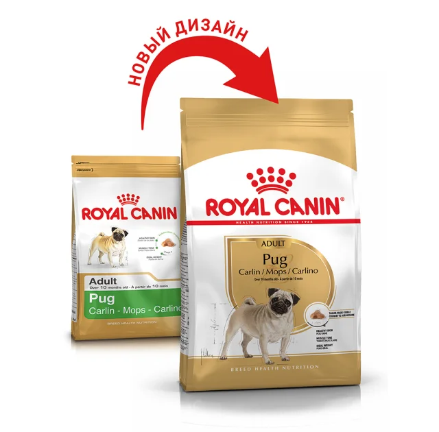 Сухий корм Royal Canin Pug Adult для мопса, 7.5 кг