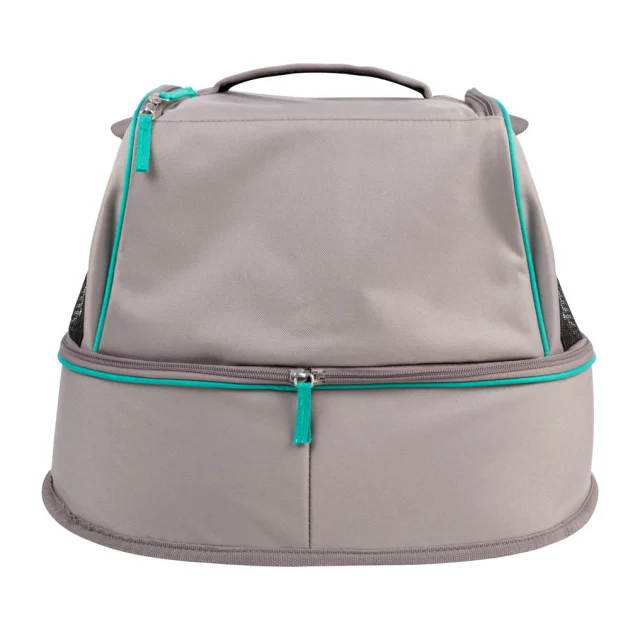 Сумка-переноска Collar для кошек и собак мелких пород, полиэстер, серая, 44×32×32 см