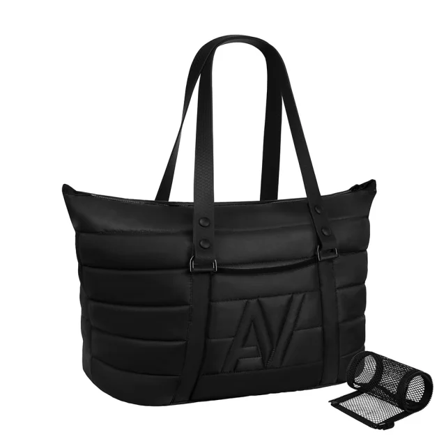 Сумка-переноска AiryVest для кошек и собак мелких пород, нейлон, черная, 38×29×21 см