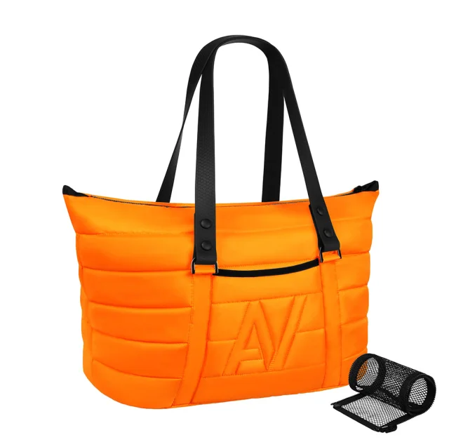 Сумка-переноска AiryVest для кошек и собак мелких пород, нейлон, оранжевый, 38×29×21 см