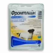 Капли Boehringer Ingelheim Фронтлайн Спот Он от блох и клещей для собак, S, 2-10 кг, монопипетка