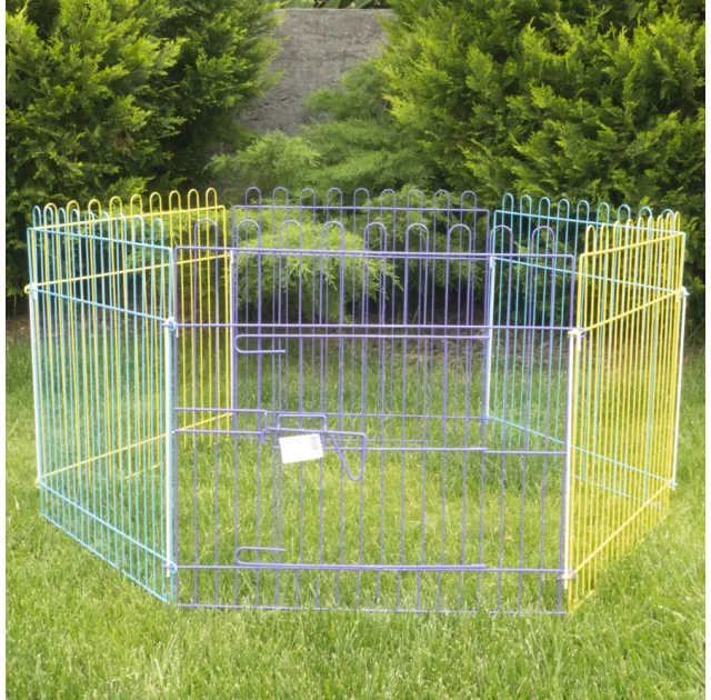 Клетка-манеж Tesoro 3000 для щенков, металлическая, 6 секций по 62×62 см