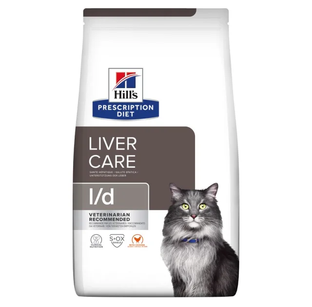 Сухой корм Hill's Prescription Diet Feline l/d Liver Care для кошек, с курицей, 1.5 кг