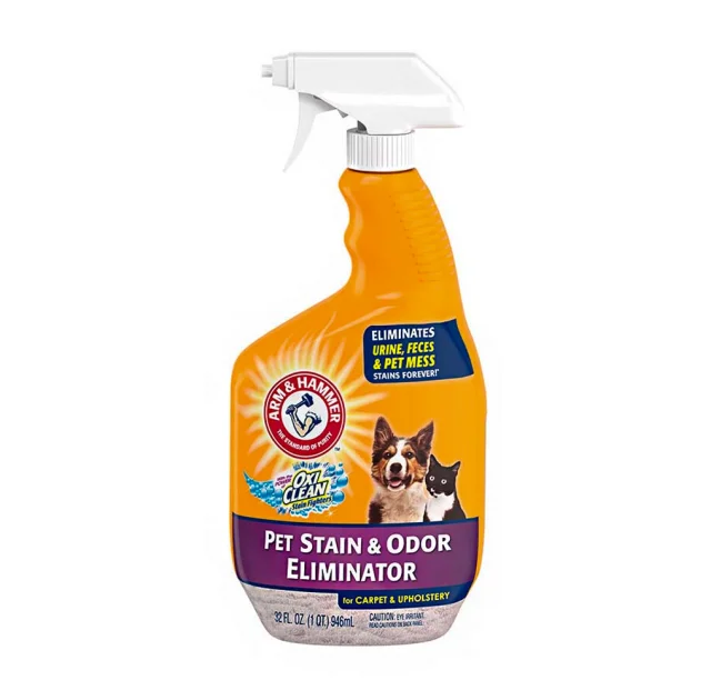 Спрей Arm&Hammer Pet Stain & Odor Eliminator Plus OXICLEAN уничтожитель запахов и пятен, 946 мл