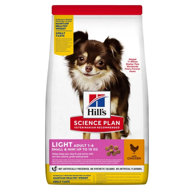 Сухий корм Hill's Science  Plan Adult Light Small & Mini для собак, з куркою, 1.5 кг