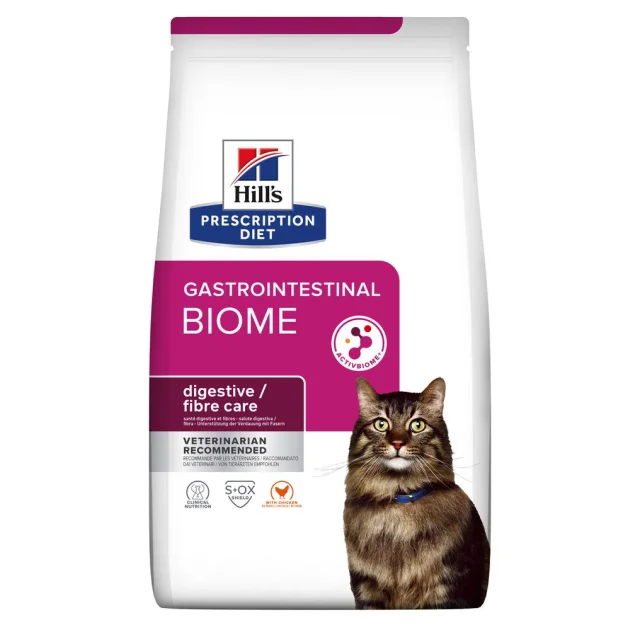 Сухой корм Hill's PD Feline Gastrointestinal для кошек, при диарее и для развития полезных бактерий, 1,5 кг