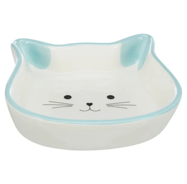 Миска Trixie в формі котячої голови для котів, кераміка, 0,25 л / 12 см