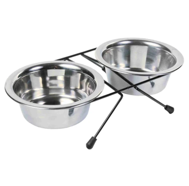 Підставка з мисками Trixie для котів, метал, 2×1.8 л