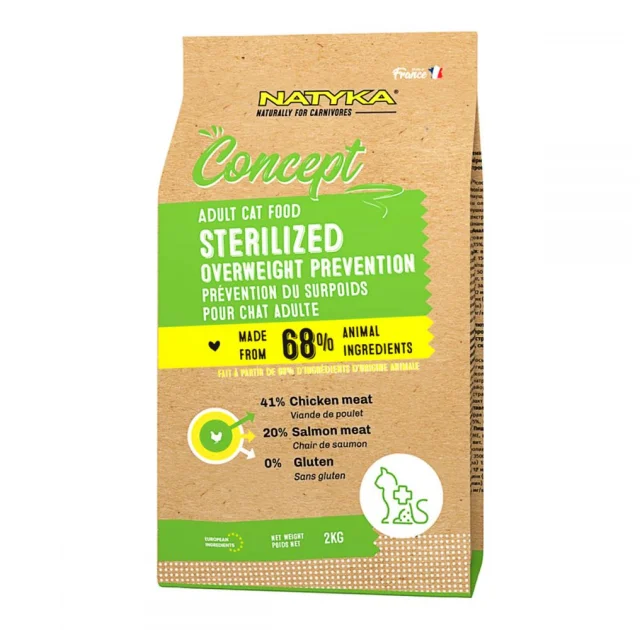 Сухий корм Natyka Cats Adult Sterilized Холістік для стерилізованих кішок, 2 кг