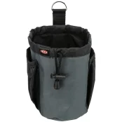 Сумка для прогулок с собакой Trixie Baggy, нейлон/полиэстер, черная/серая, 8 х 15 см