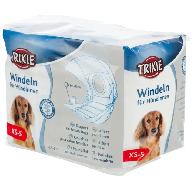 Памперси Trixie для собак (сук), розмiр XS-S, 12 шт