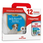 Сухой корм Royal Canin Jack Russell Terrier для щенков джек рассел терьера 3 кг + 12 паучей в подарок