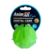Игрушка AnimAll Fun для собак, мяч Вкусняшка, 5 см, зеленая Игрушка AnimAll Fun для собак, мяч Вкусняшка, 5 см, зеленая