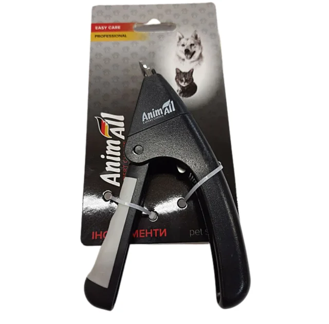 Кігтеріз-гільйотина AnimAll Groom для собак і котів, сірий