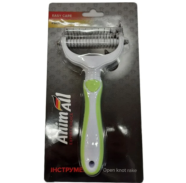 Ковтуноріз AnimAll Groom для собак і котів, зелений